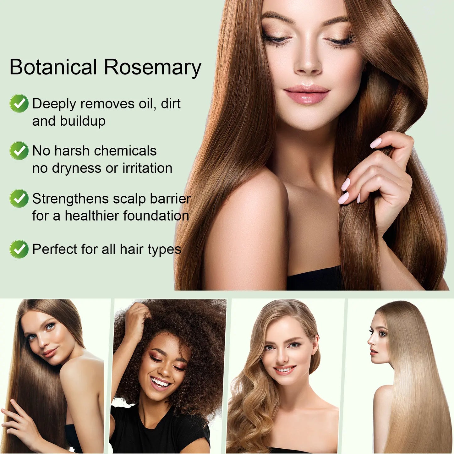 Tgideas Anti-Hair Fall Hair Loss Treatment Shampoo Oil Control anti Dandruff Haircare Rosemary Zinc PCA Help Hair Growth Amino Acid Hydrolyzed Protein Repair Reduce Hair Loss Scalp Cleanser Conditioner 250ML #Summerwins #Dealsforyoudays