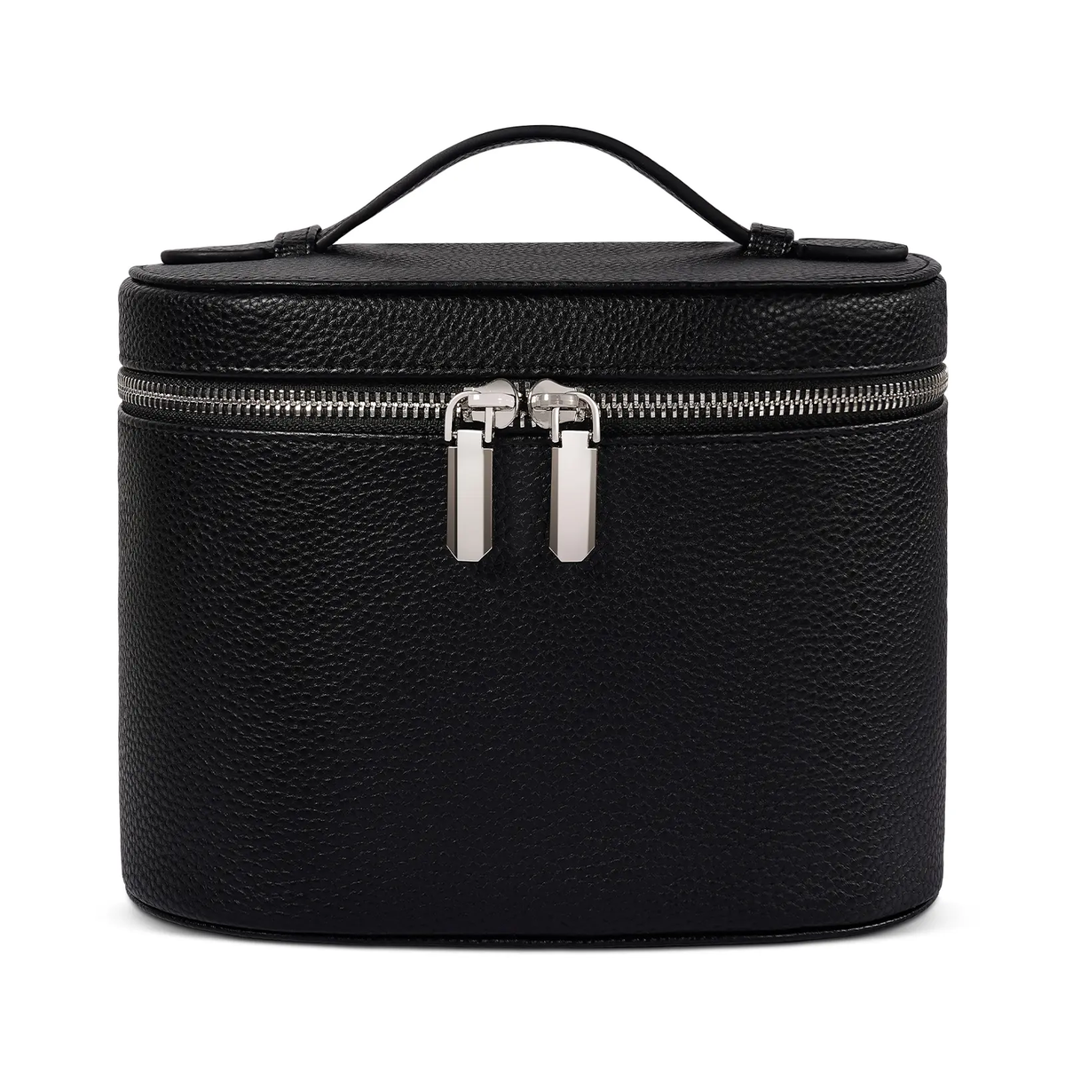 Trending Makeup Organizer Bag with Removable Divider – Portable Travel Toiletry Cosmetic Case for Women and Girls – PU Material Vanity Storage Box Compact Makeup Bag