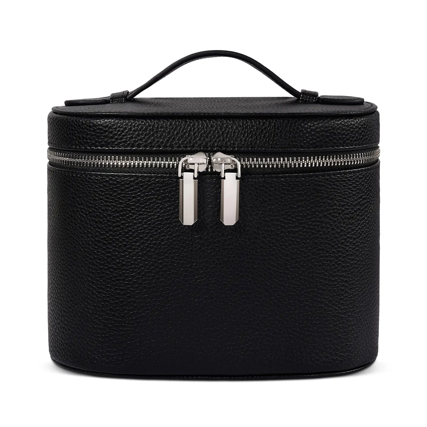Trending Makeup Organizer Bag with Removable Divider – Portable Travel Toiletry Cosmetic Case for Women and Girls – PU Material Vanity Storage Box Compact Makeup Bag