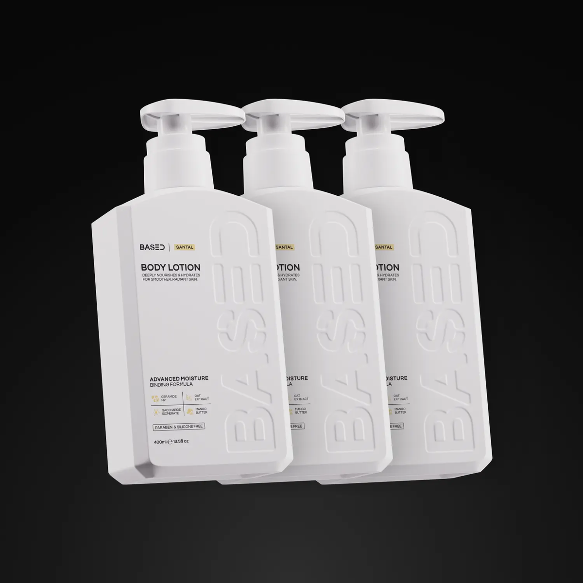BASED Body Lotion | Advanced Moisture Binding, Deeply Nourished, Visibly Radiant | Simple, Effective, BASED.