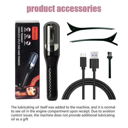 Original Cordless Split End Hair Trimmer for Dry Damaged Brittle Curly Frizzy or Straight Hair Battery Operated Home Styling Tool for Split Ends, Hair Care, Fried Hair