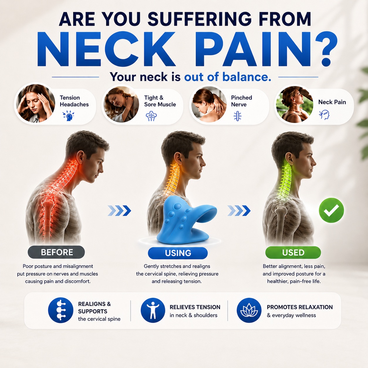 NeckEase™️ Cervical Support Pillow