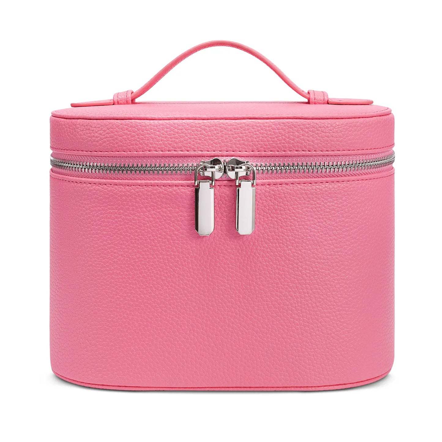 Trending Makeup Organizer Bag with Removable Divider – Portable Travel Toiletry Cosmetic Case for Women and Girls – PU Material Vanity Storage Box Compact Makeup Bag