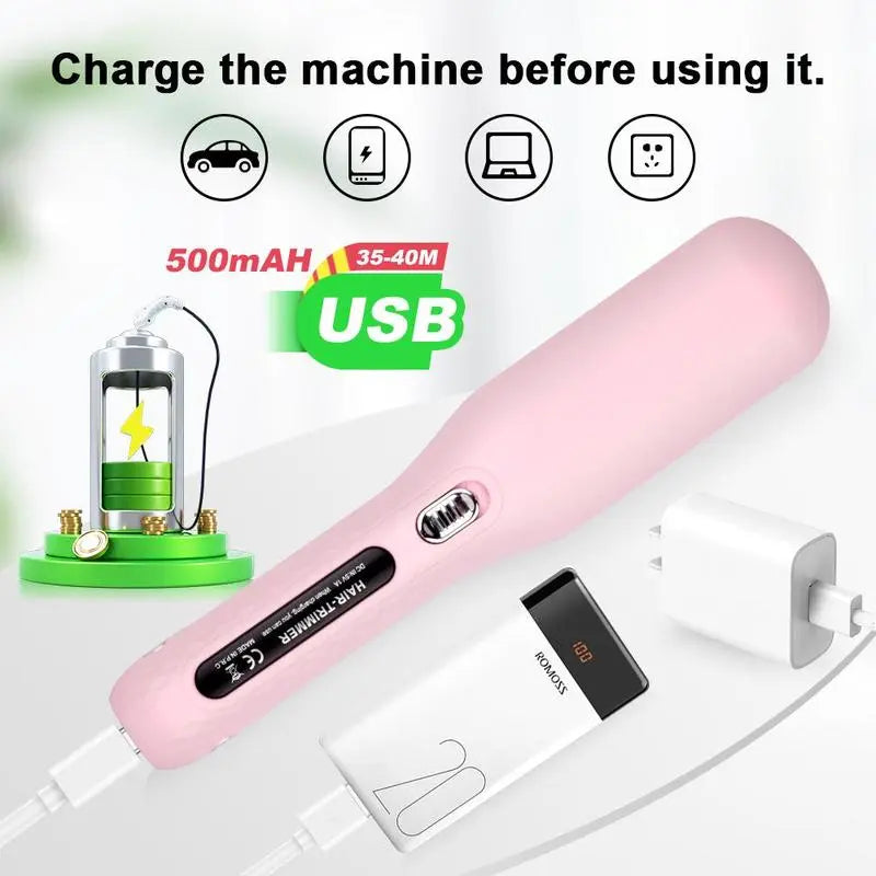 Original Cordless Split End Hair Trimmer for Dry Damaged Brittle Curly Frizzy or Straight Hair Battery Operated Home Styling Tool for Split Ends, Hair Care, Fried Hair