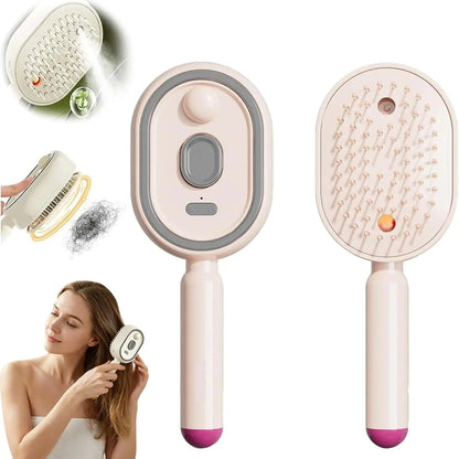 2026 New Electric Steam Brush, Electric Steam Brushs for Hair, Rechargeable Steam Hair Straightener, Detangling Steams Brush, Reduce Frizz, Nourishes Hairs, Anti-Static