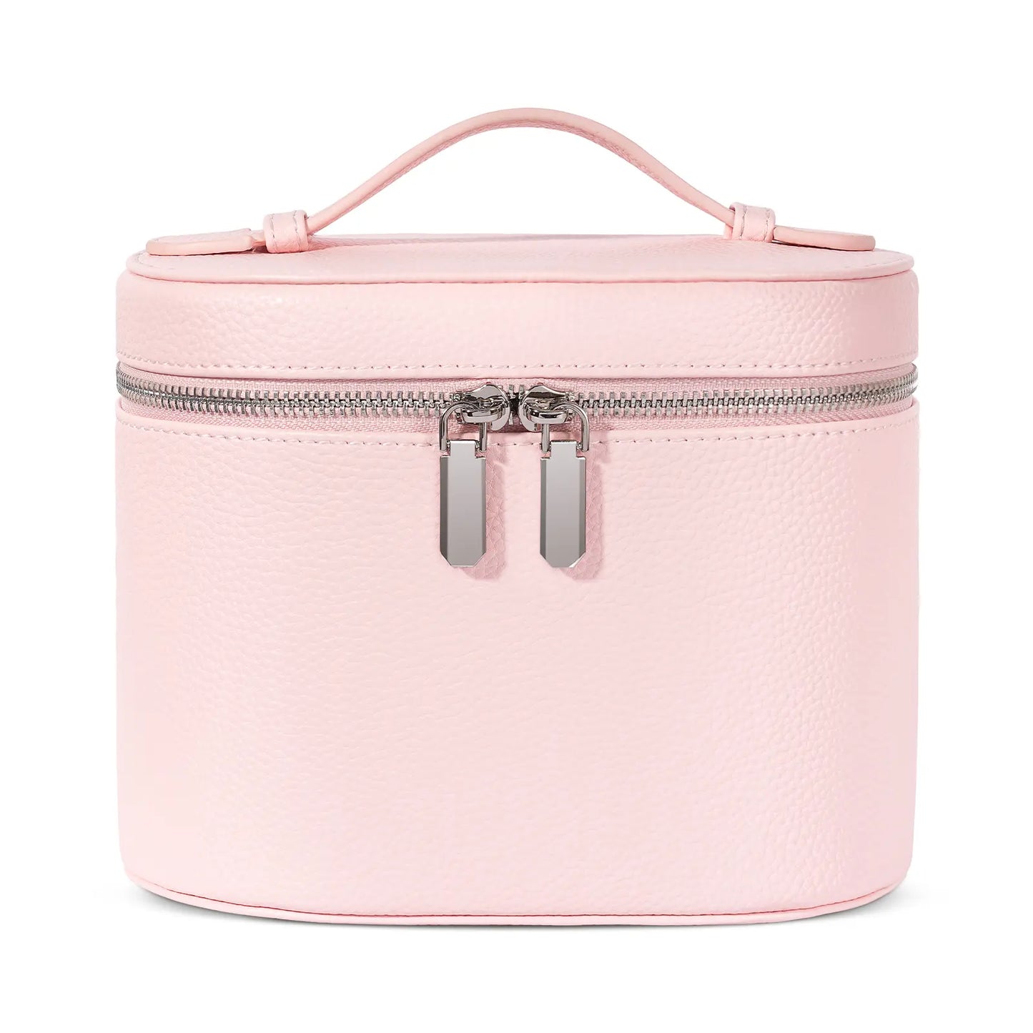 Trending Makeup Organizer Bag with Removable Divider – Portable Travel Toiletry Cosmetic Case for Women and Girls – PU Material Vanity Storage Box Compact Makeup Bag